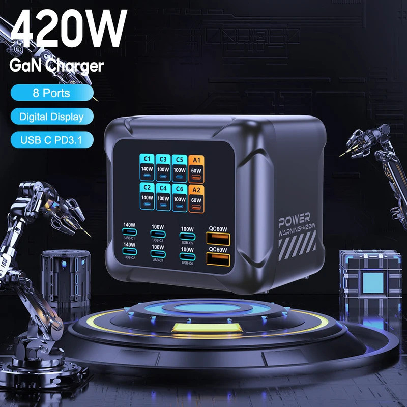Pengisi Daya EV 420W 140W IP66