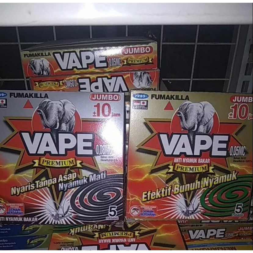 RISAOSHOP FUMAKILLA OBAT NYAMUK JUMBO PREMIUM / VAPE TANPA ASAP / VAPE OBAT NYAMUK BAKAR