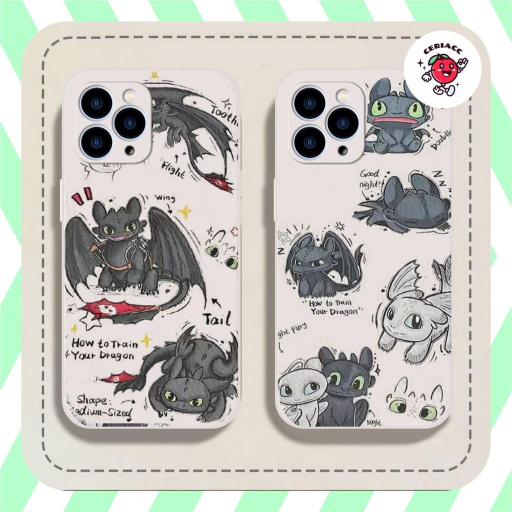 PRINTING LENS PROTECTOR DRAGON TOOTHLESS case redmi note 13 pro 4g 5g 12 7 8 pro 9 4g 13c mi 11t pro