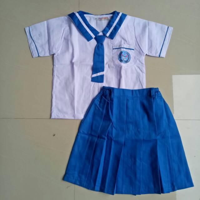 Murah MeriahSERAGAM SEKOLAH ANAK TK BIRU PUTIH PENDEK - L, Laki-lakiFG