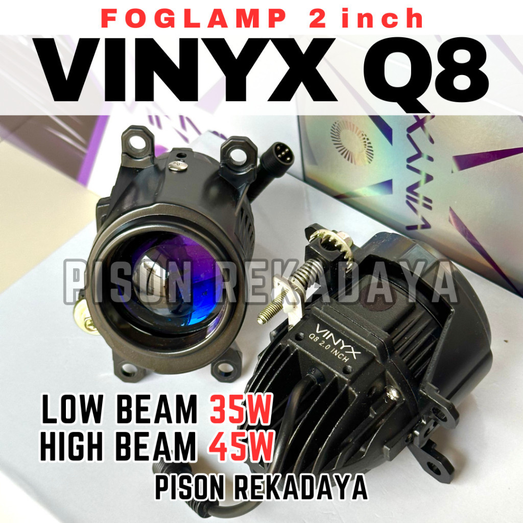 Foglamp Projector Biled VINYX Q8  warna   Lampu Kabut Projie Mobil Motor