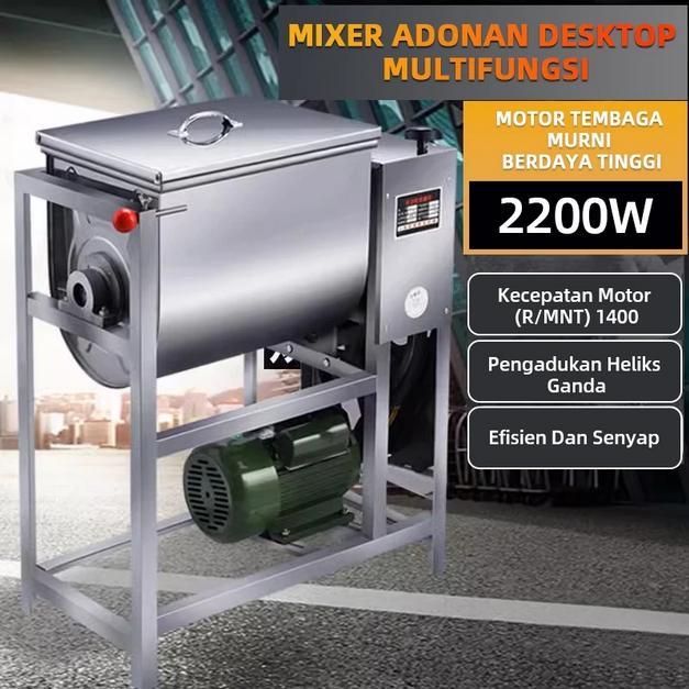 Mixer Adonan Multifungsi Mixer Komersial 5-15-25Kg Kapasitas Besar Mixer Adonan Komersial