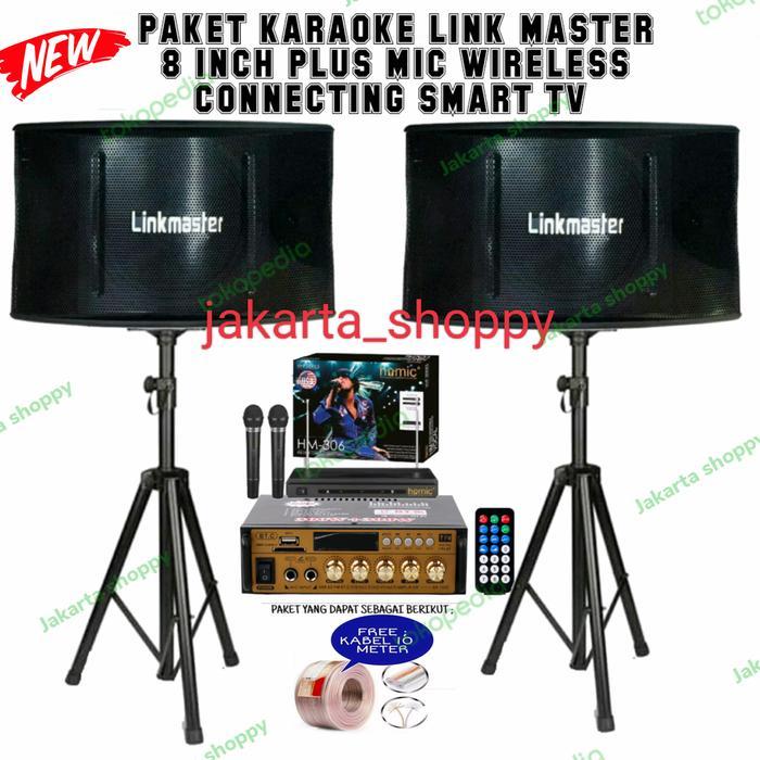 Paket karaoke sound sistem link master 8 inch