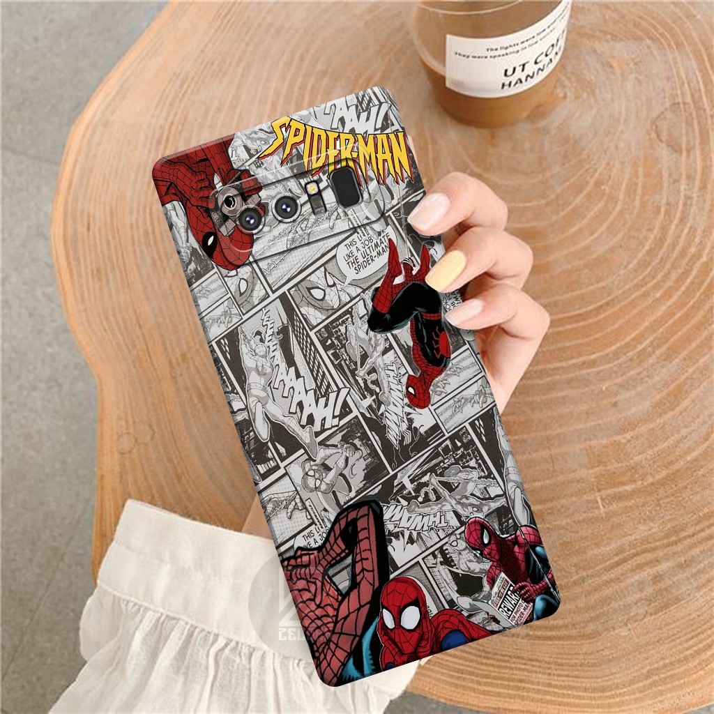 Case Samsung Galaxy Note 8 Fashion Case Spiderman  Sofcase Samsung Galaxy Note 8 Casing Samsung Note