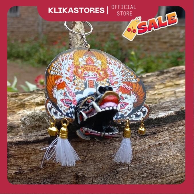 favorit] Miniatur barongan gantungan kunci telon putih GK