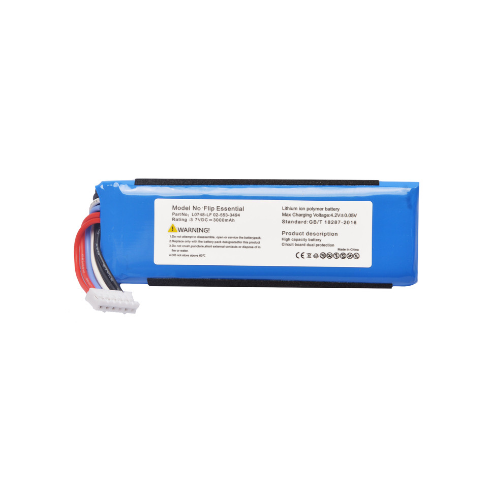 37V Speaker Battery For JBL Flip Essential, Flip 3 Stealth Etion, Flip 3 SE Bluetooth Speaker 025533