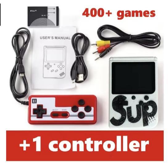 Smartcom Game Boy Mini SUP LCD Retro 400 Permainan Anak Game Box Portabel 1 / 2 PLAYER Console Games