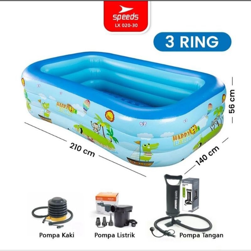 SIMZET_SHOP Kolam renang anak dewasa motif kolam renang portable inflatable swimming Pool