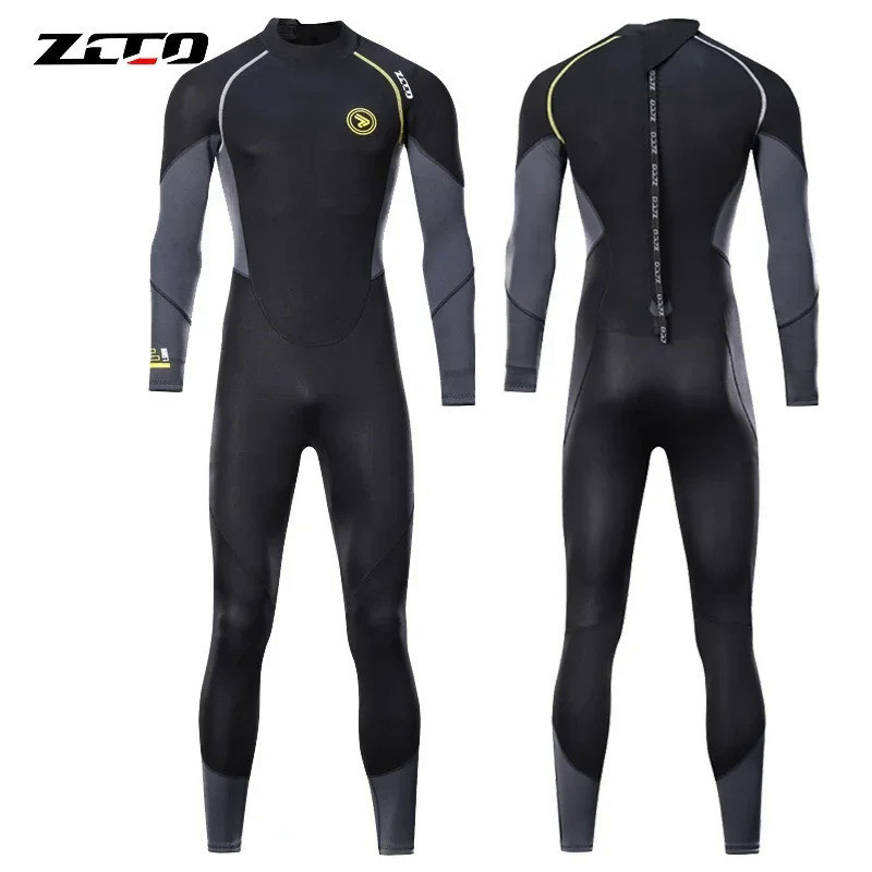 Baju Selam Wetsuit 1.5mm Pria Full Body Lengan Panjang Neoprene Ringan Snorkeling Surfing Diving