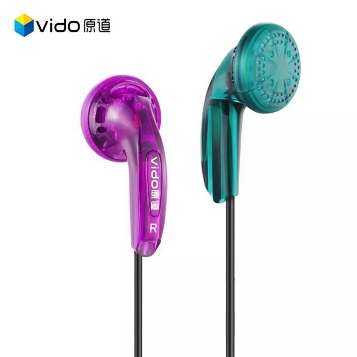 VIDO 2022 New Original Earbud HIFI Earphone Headset Stereo - Green, Mic