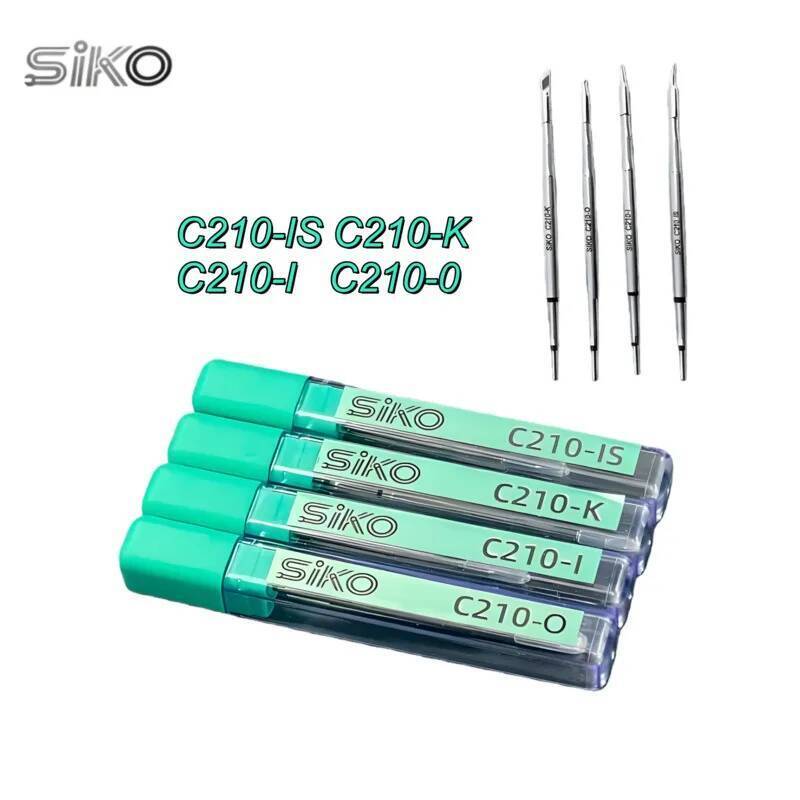 4pcs SIKO C210 Soldering Iron Tips Set I O K IS Heads for T210 Handle BGA Rework Station Mobile Phon