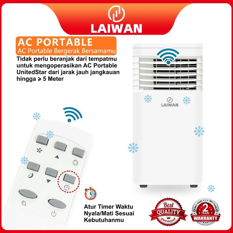 SO LAIWAN AC Portable 1/2 pk 1 pk Mini Pendingin Ruangan Low Watt - Pendinginan Cepat/mudah Dipindah