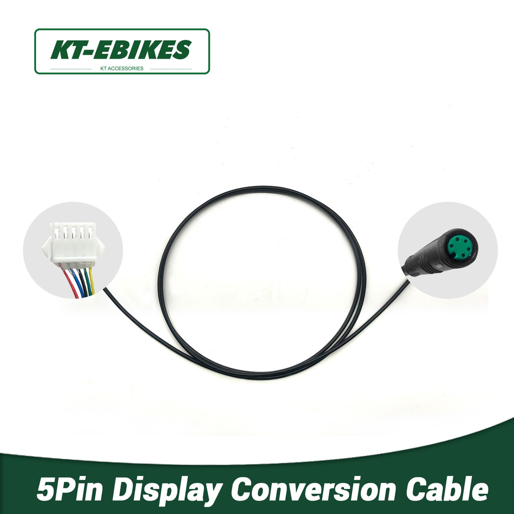 E Bicycle KT Controller 5Pin splay Waterproof Conversion Cable for Electric Bike Conversion Kit