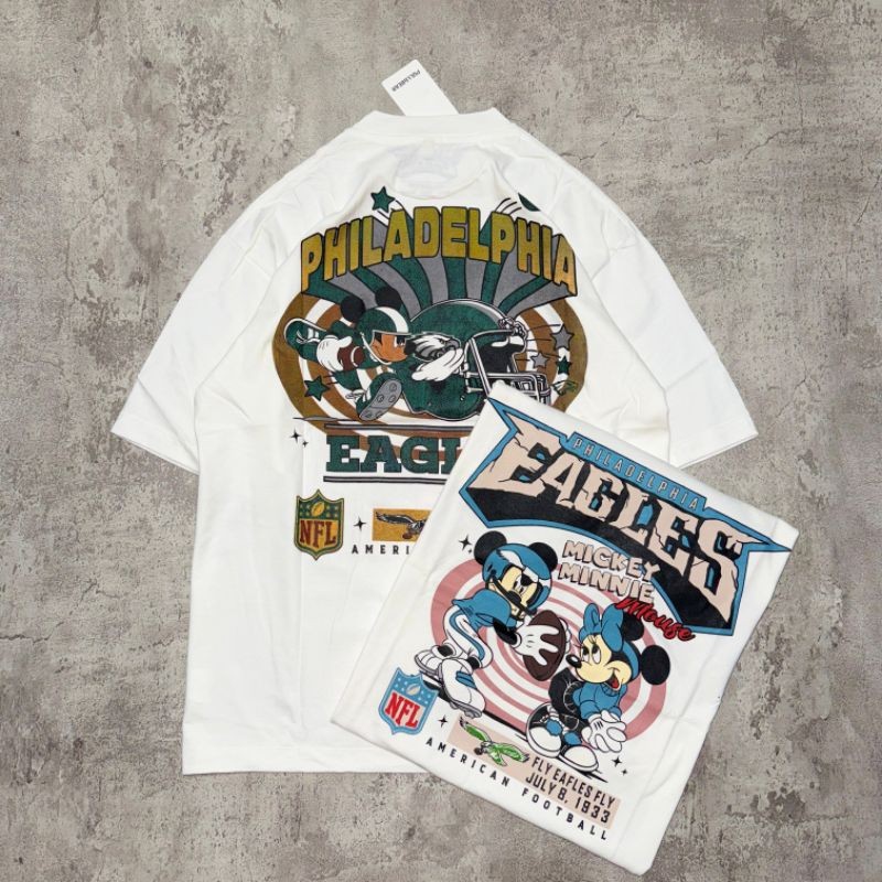 NEW Baju Kaos Oversize Mickey Minnie Mouse - T Shirt Vintage Mickey Mouse Oversized White 20s