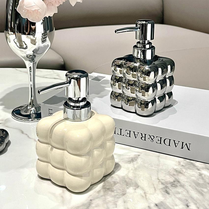 300ml Botol Sabun Cuci Tangan Estetik Keramik Aesthetic Mewah Tempat Botol Sabun Keramik / Refill Pu