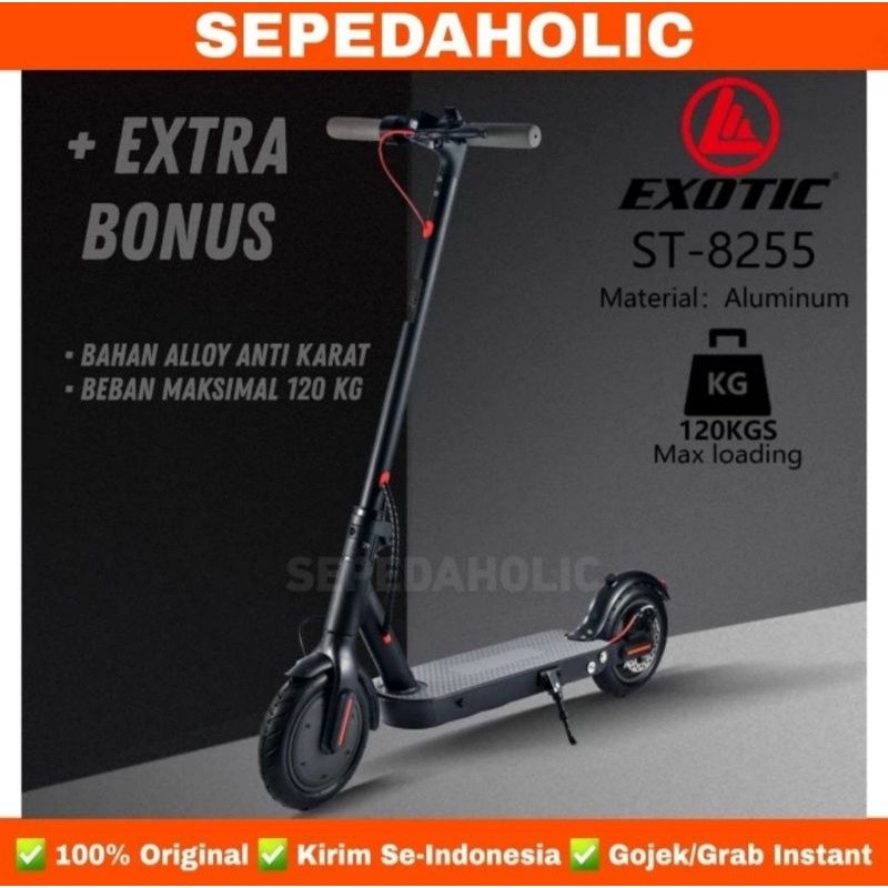 SO Skuter Scooter Listrik EXOTIC ST 8255 Electric Lipat Dewasa & Anak