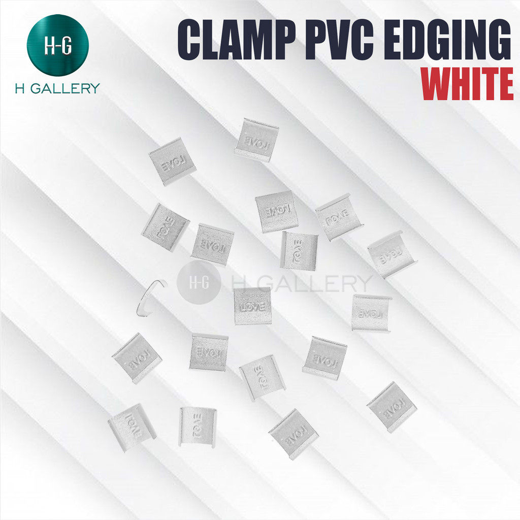 CLAMP PVC - CLAMP PVC U EDGING 12 MM / CLAMP LIST POTOBLOCK 12 MM *S