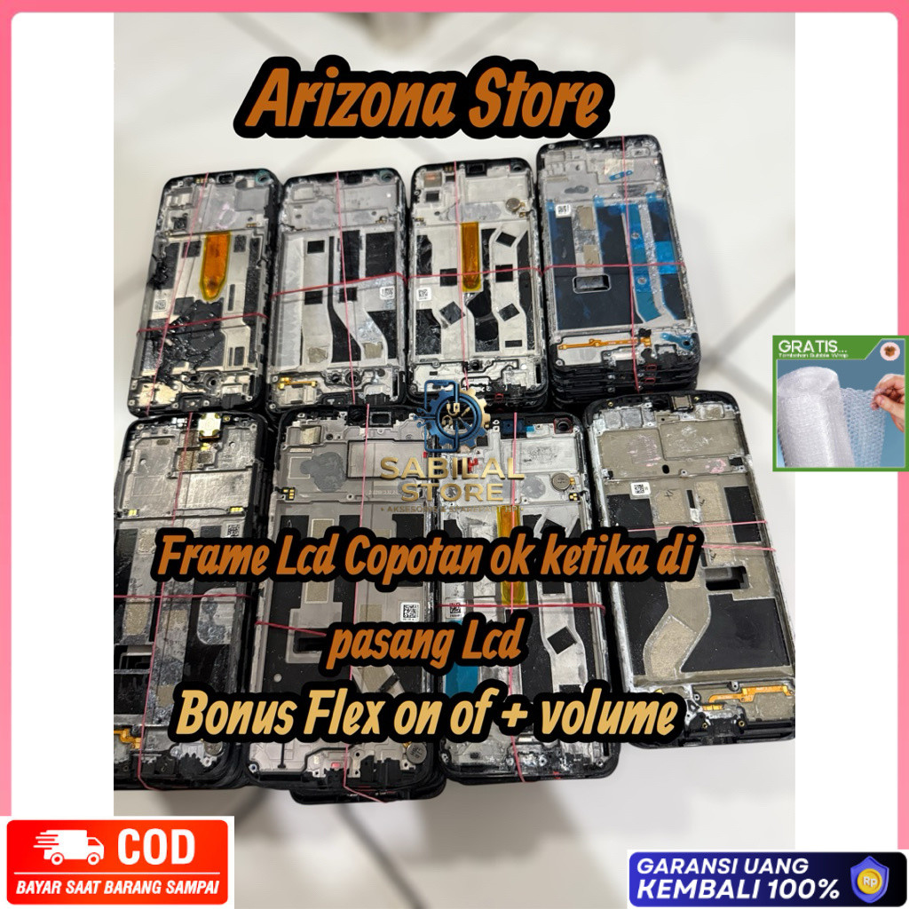 PROMO Frame / Tatakan Lcd bekas reno A9  5 4G /Reno 7 4G /narzo 50 / A5S / A5 A9 2020 / A15 / A17 A1