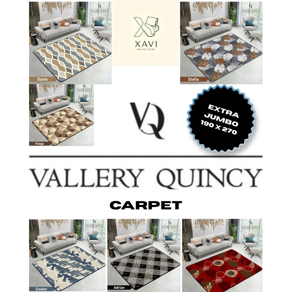 Karpet Busa Vallery Quincy " Extra Jumbo " Ukuran 190 x 270 Internal Group
