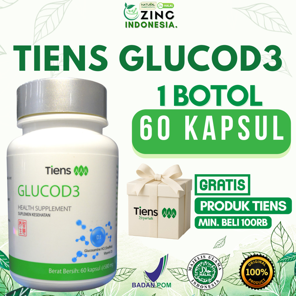 Tiens Glucosamine Obat Nyeri Tulang dan Sendi Pelumas Persendian, dan Meningkatkan Kelenturan Sendi 