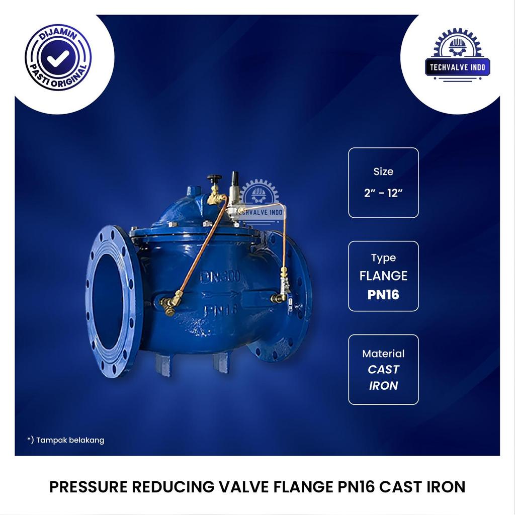 PRESSURE REDUCING VALVE (PRV) 2 1/2" INCH FLANGE PN16 CI ORIGINAL