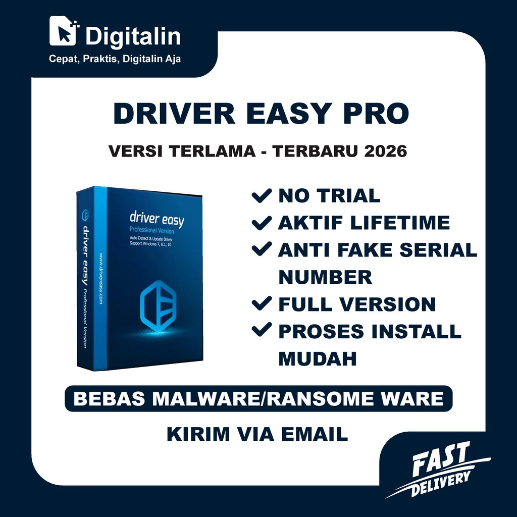 Driver Easy PRO 2026 Full Version Original Lifetime + Panduan Instalasi (WIN)