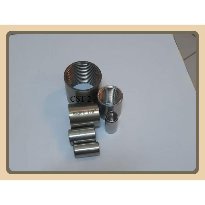 Pipa Socket SS304 3/4" inch / Sambungan Pipa Stainless 3/4" inch
