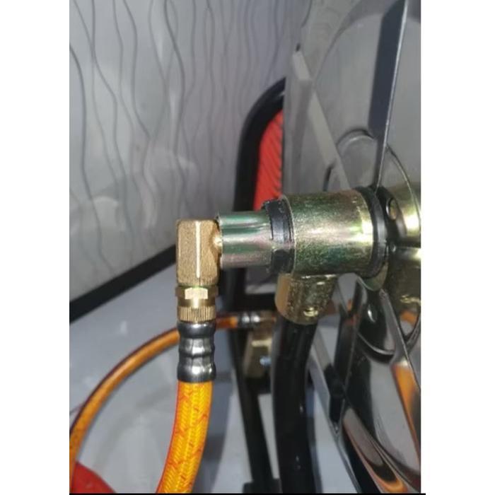 Ready PAKET SELANG 1,2 METER KOMPLIT ANTI KUSUT MODEL L SWIVEL