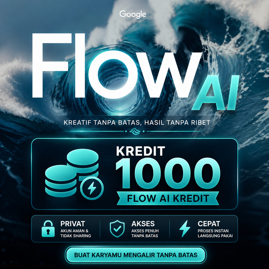 Flow Veo 3 1000 Credit + Gemini  Pro Private Akun
