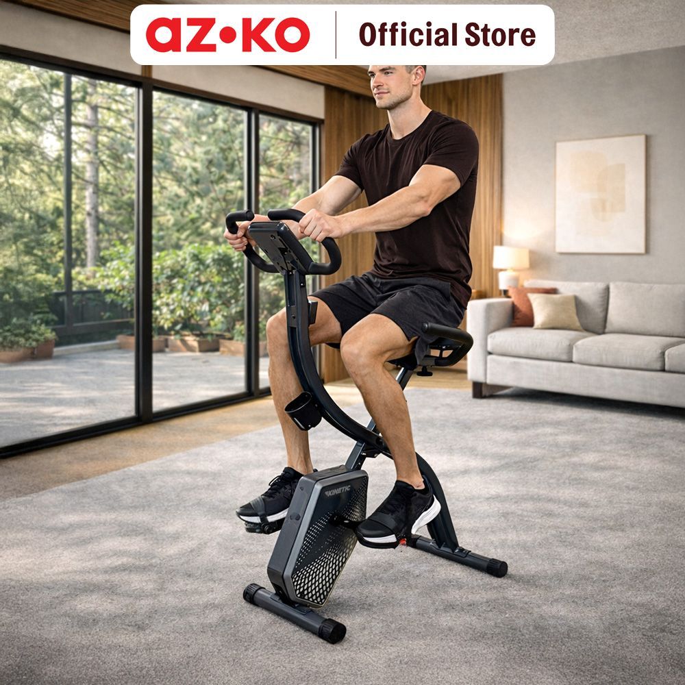 AZKO Kinetic Speda Statis Ns-656 - Abu-Abu Exercise Bike Kardio Fitness Rumah