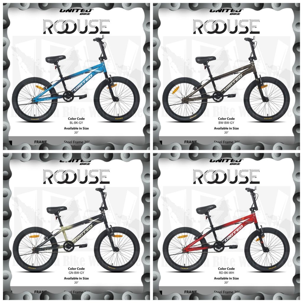 IBW - Sepeda BMX UNITED ROOUSE Uk 20"