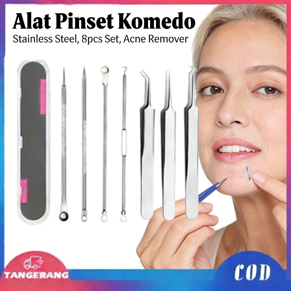 Alat Komedo Pinset Jerawat Komedo Komedo Stainless Komedo Alat Penjepit Komedo Alat Penghilang Komed