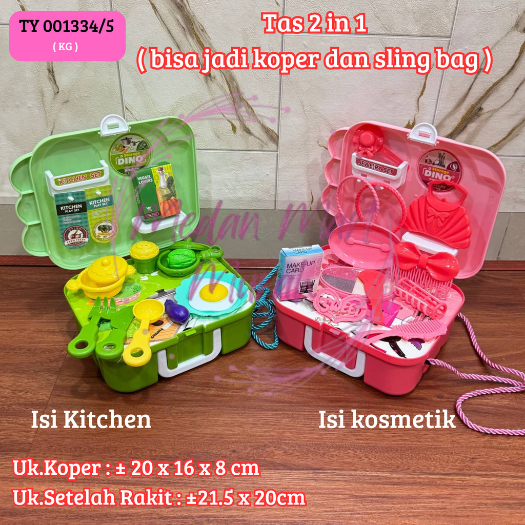 Mainan Masak Masakan Koper / Mainan Make up Koper / Makeup Mainan / Kitchen Koper Mainan