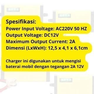 READY Casan Aki Motor Mobil Otomatis 2A-20A 12Volt/24Volt Portable Automatic Charger Batterai Cas Ak