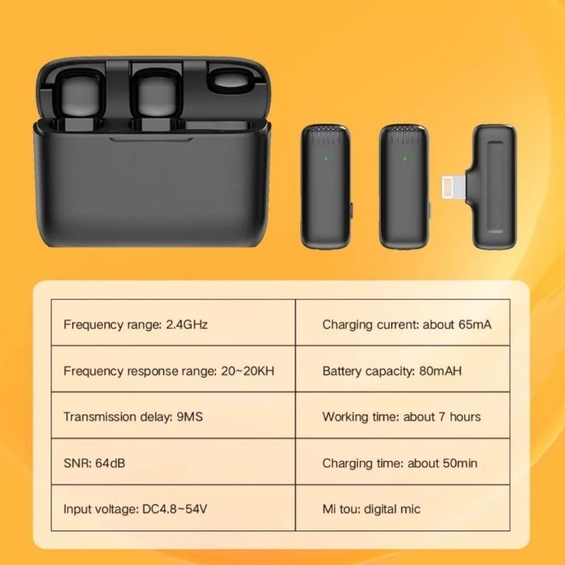 Mic Mini Microphone Bluetooth Mikrofon Nirkabel