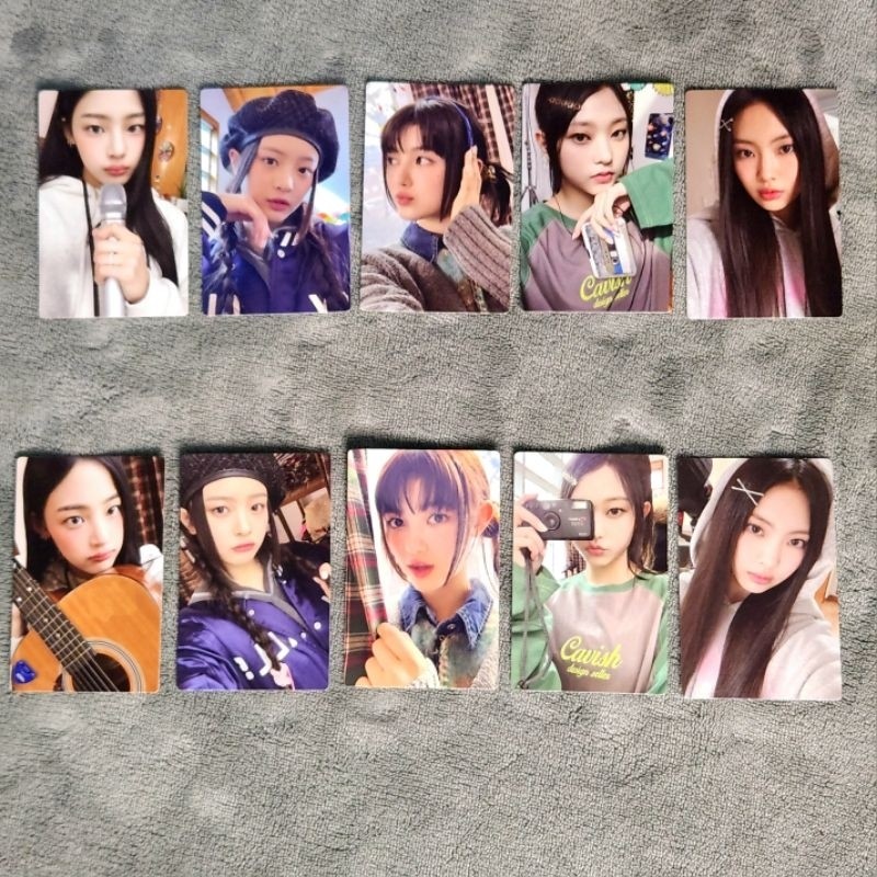 Terbaru NewJeans Photocard - Official from Bunnies Camp Merchandise / Merch MD PC Set NWJNS minji ha