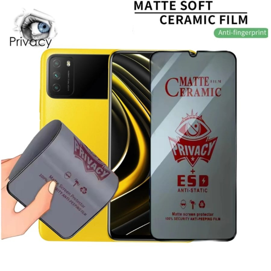 XIAOMI POCO M3 / M3 PRO Ceramic Matte Anti Spy No Tempered Glass