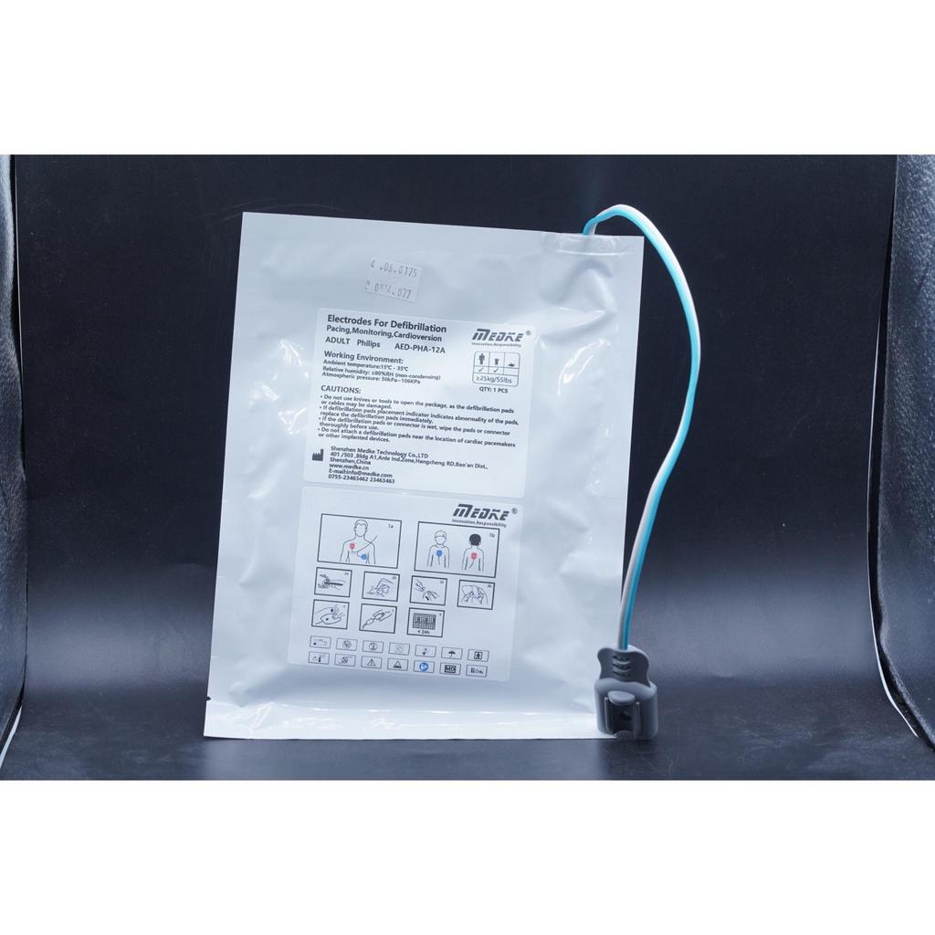 Medke AED-PHA-12A Philips CN539 Disposable AED Pads Adult Dewasa Electrodes For Defibrillation Pacin