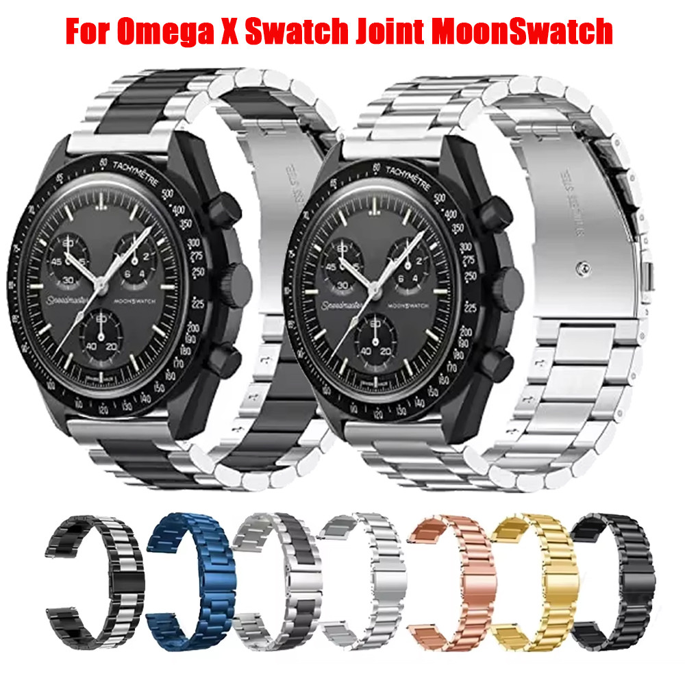 Stainless Steel Strap For Omega X Swatch Joint MoonSwatch Metal Business Folng Bracelet For Swatch M