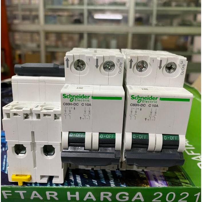 mcb c60h DC 2P 10A schneider