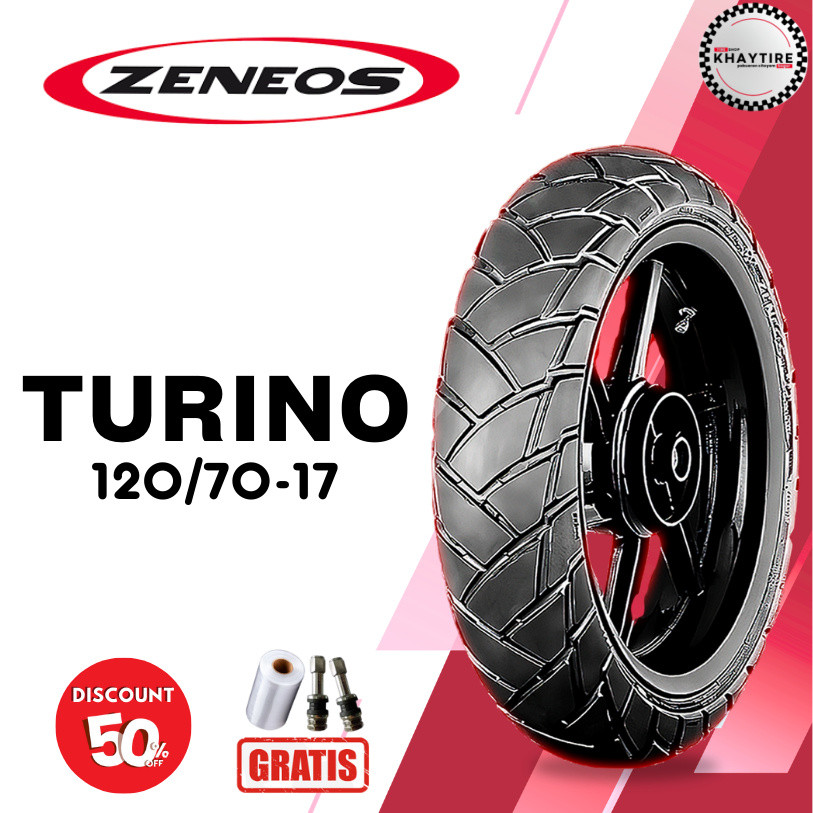 Ban Motor ZENEOS TURINO 120/70 RING 17 Tubeless