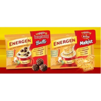 ENERGEN VANILLA TOPING BENG BENG / MALKIST 10 SACHET --