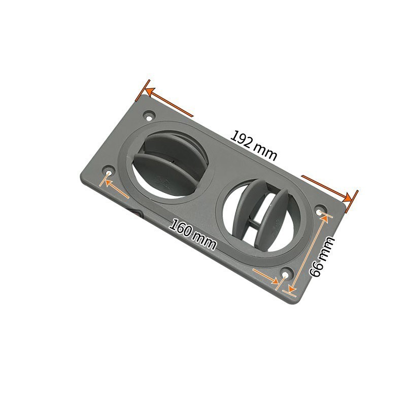 2 Lubang Kisi Ac Bus / Ac Louver Bus / Ventilation Tutup Bus Universal
