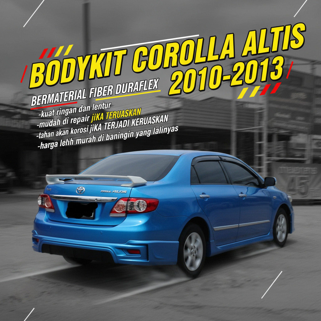 bodykit toyota altis 2010 2011 2012 BODY KIT COROLLA ALTIS BODIKIT ALTIS