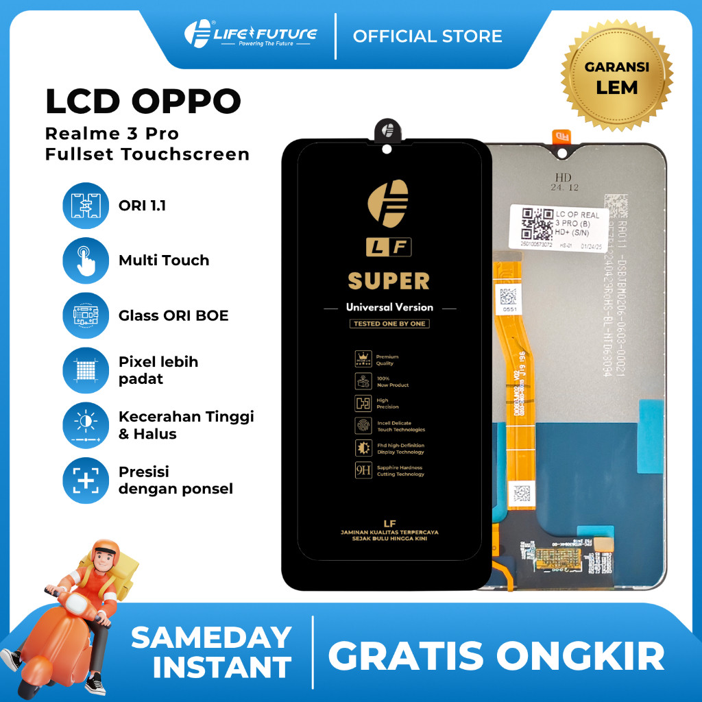 [LCD LIFE FUTURE] - (GARANSI LEM) LCD Realme 3 Pro Fullset Touchscreen LCD LF GROSIR MURAH