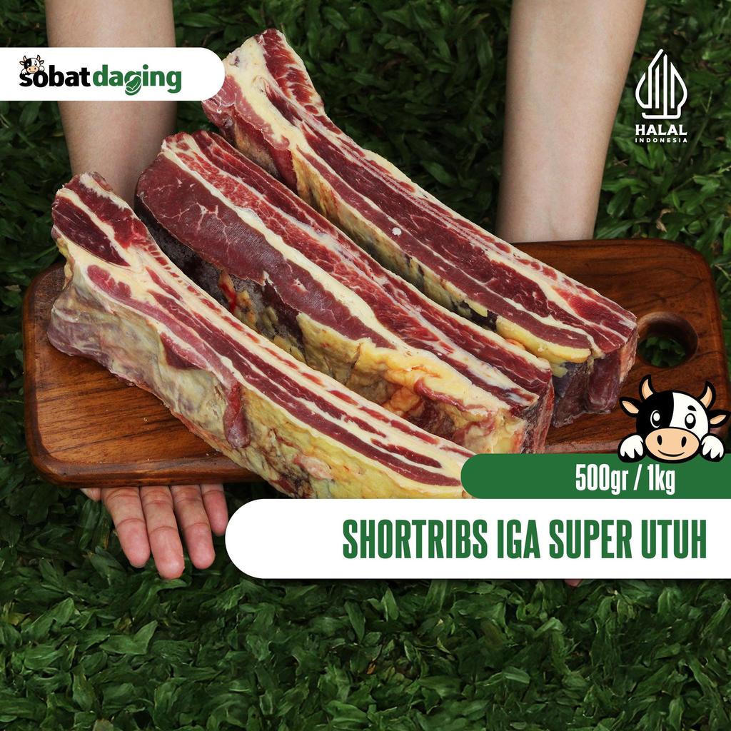 Shortribs AUS - Iga Super Potongan Panjang / Daging Iga Sapi Konro / Iga Utuh