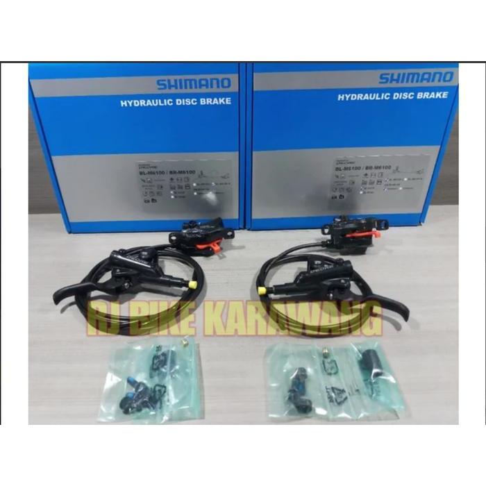 Rem Hidrolik Brake set Hidrolik Shimano Deore M6100 2 Piston