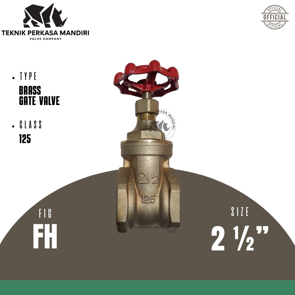 KITZ Gate Valve 2 1/2" Inch Kuningan Original