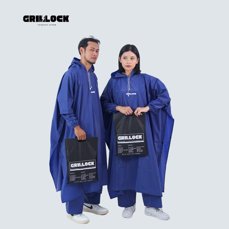NEW Jas Hujan Ponco Jumbo Tebal Kuat Raincoat Kelalawar Pria Wanita Pink Sage Ungu Ori Grimlock TERL