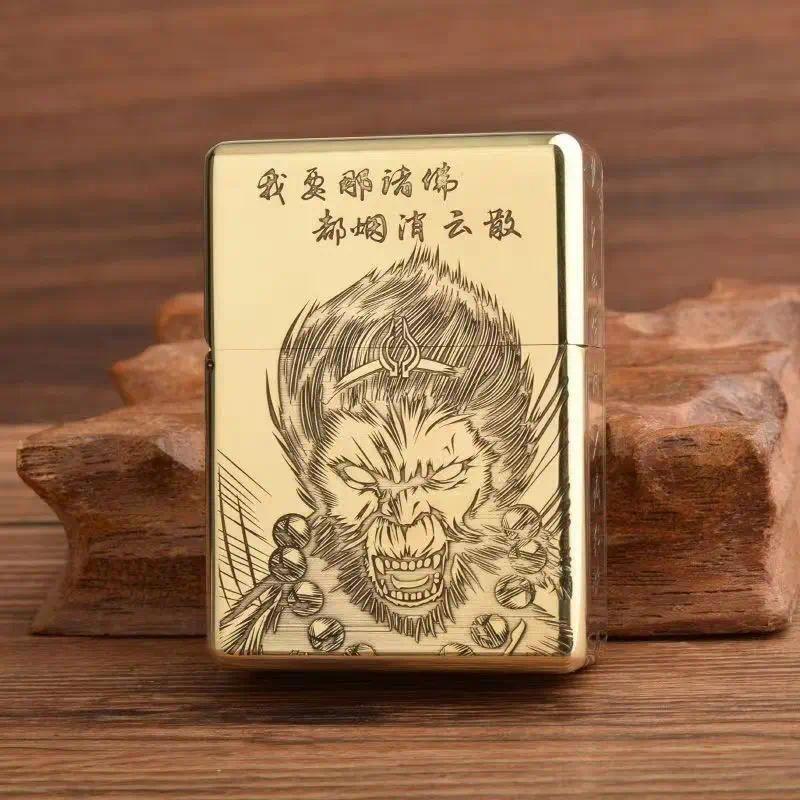Zorro 912 Retro High End Waterproof Sealed Armor Constantine Kerosen Lighter 3/5 Hinge Metal Petrol 